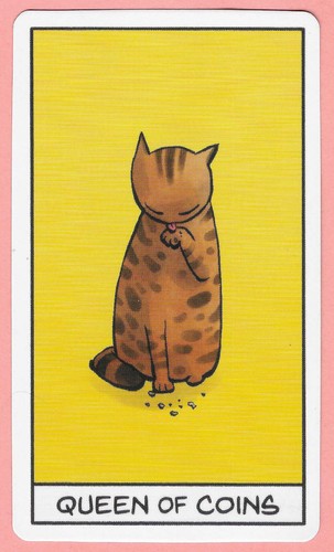 Tarocchi gatto regina delle - tarocchi, gatto,