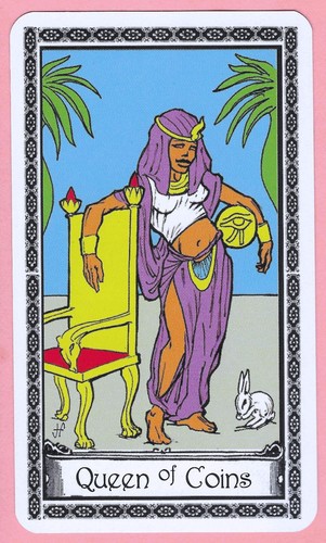 Regina delle monete tarocchi - regina, monete,